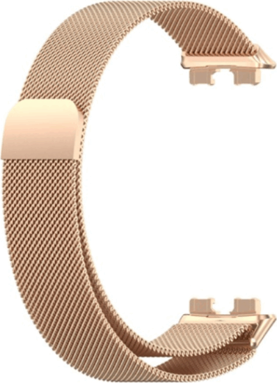 Mybandz Huawei Band 8-9 Milánói Mágneses Fém Okosóra szíj - Arany