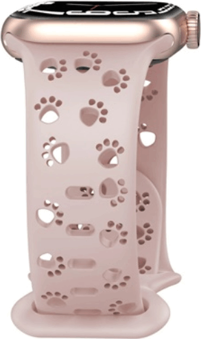 Mybandz Paw Apple Watch Szilikon Okosóra Szíj 44/45/46/49 mm - Púder/Mintás Mybandz Paw Apple Watch Szilikon Okosóra Szíj 44/45/46/49 mm - Púder/Mintás