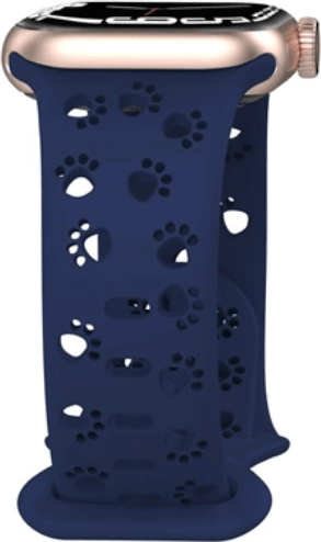 Mybandz Paw Apple Watch Szilikon Okosóra Szíj 40/41/42 mm - Sötétkék/Mintás Mybandz Paw Apple Watch Szilikon Okosóra Szíj 40/41/42 mm - Sötétkék/Mintás