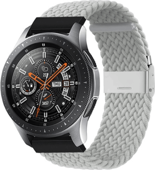 Mybandz Univerzális Fonott szövet Okosóra Szíj 20mm - Világos szürke