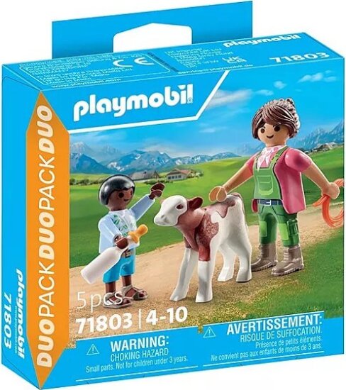 Playmobil 71803 Duopack - Farmer és gyermek a borjúval Playmobil 71803 Duopack - Farmer és gyermek a borjúval