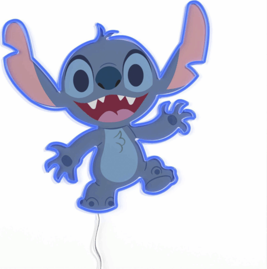 Yellowpop Disney Falra akasztható USB Neon LED Dekorációs lámpa - Stich