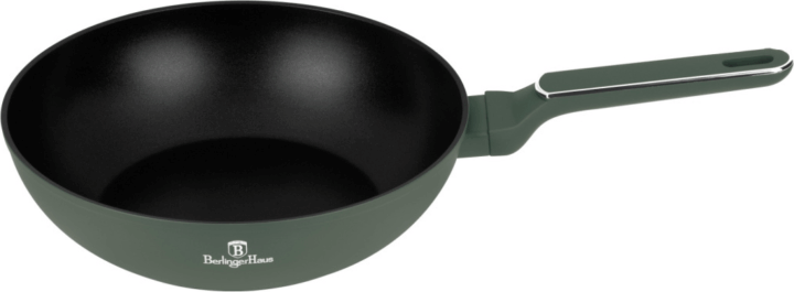 Berlinger Haus BH/8158 Wok Serpenyő 28 cm - Matt zöld Berlinger Haus BH/8158 Wok Serpenyő 28 cm - Matt zöld