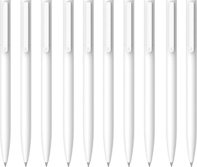 Xiaomi Mi Fehér Golyóstoll - 0.5mm / Fekete (10 db / csomag)