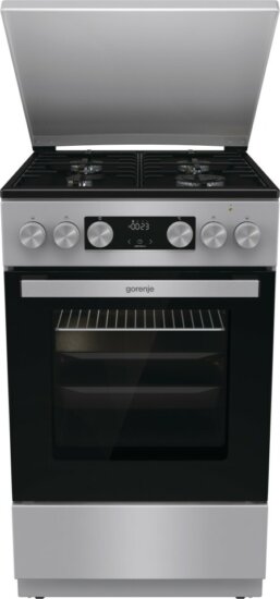 Gorenje GK5C42SH-B Kombinált 4 zónás szabadonálló Gáz/Elektromos Tűzhely - Ezüst