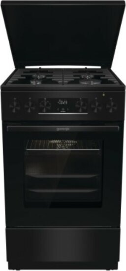 Gorenje MEKS5141BM 4 zónás szabadonálló Kombinált Gáz/Elektromos Tűzhely - Fekete