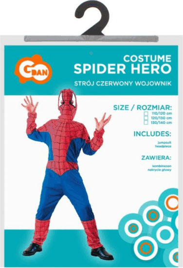 Godan Pókember Szuperhős jelmez - 130-140 cm