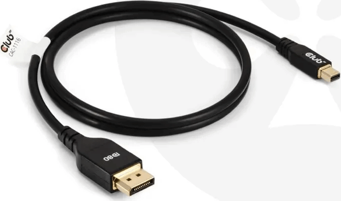 Club 3D Mini DisplayPort 2.1 apa - DisplayPort 2.1 apa Kábel 1m - Fekete