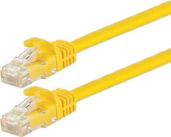 Lanberg U/UTP Cat6 RJ45 Patch Kábel 0.25m 10db - Sárga Lanberg U/UTP Cat6 RJ45 Patch Kábel 0.25m 10db - Sárga