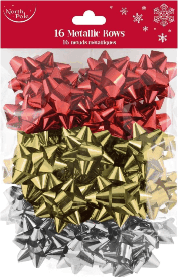 Iris X-34337-BC Fényes Masni Csomagolás dekoráció - Vegyes színek (16 db / csomag)