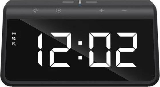 Havit W320 6 az 1-ben Vezeték nélküli Töltő + Digitális óra 10W - Fekete