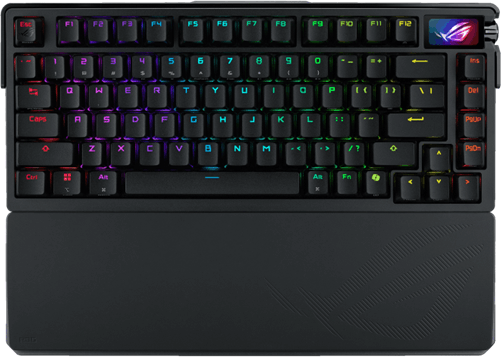Asus ROG Azoth Extreme Mechanikus Wireless USB-C RGB Billentyűzet US - Fekete