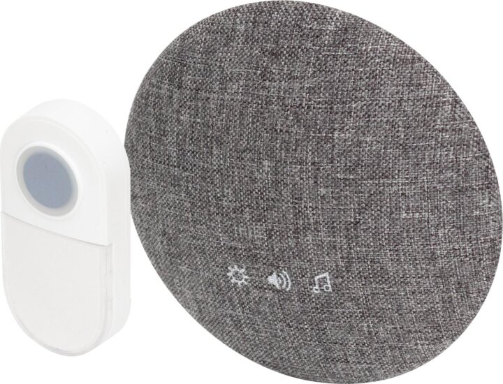 Home by Somogyi DB1401DC Vezeték Nélküli Elemes Csengő - Fehér/Szürke