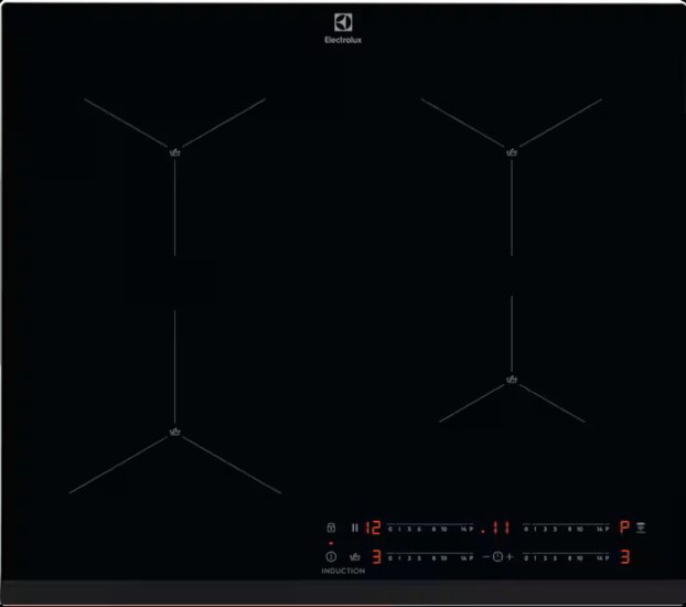 Electrolux EIS67453 Beépíthető 4 zónás Indukciós Főzőlap 7350 Watt - Fekete Electrolux EIS67453 Beépíthető 4 zónás Indukciós Főzőlap 7350 Watt - Fekete