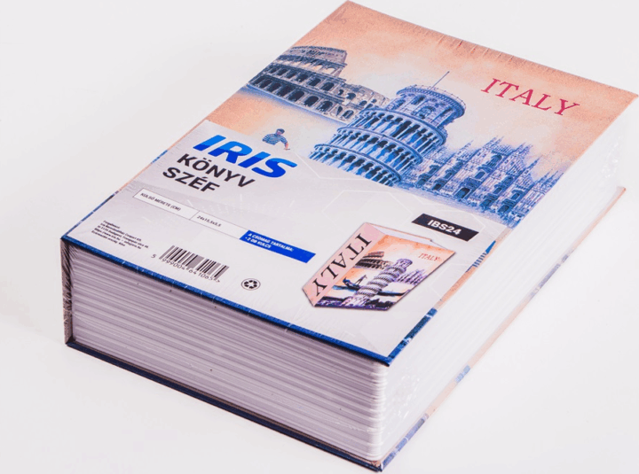Iris IBS24 Kulcszáras Könyv alakú Széf - Mintás