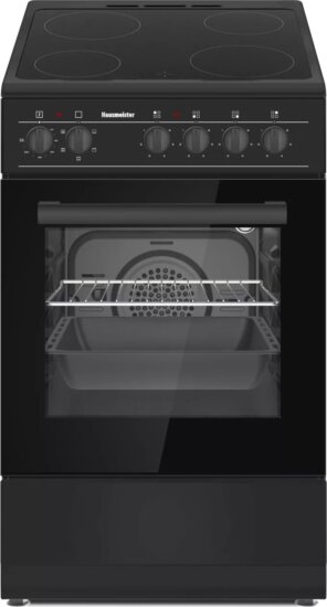 Hausmeister HM5029 Kerámialapos 4 zónás szabadonálló Elektromos Tűzhely - Fekete