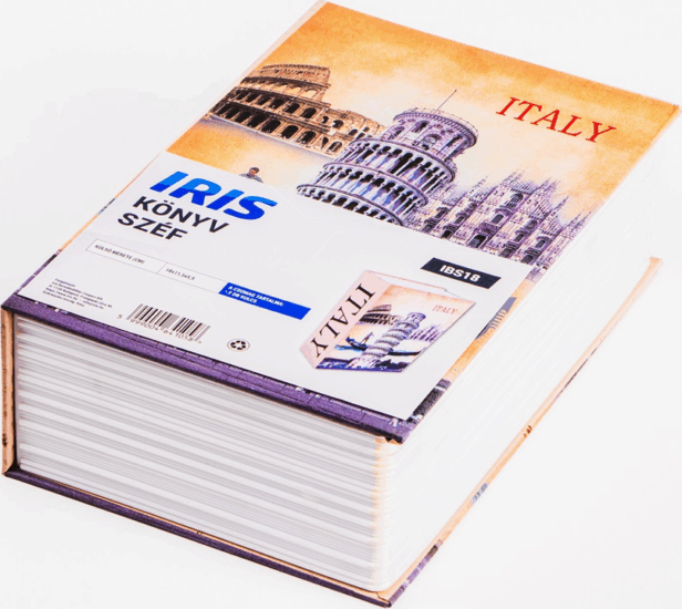 Iris IBS18 Kulcszáras Könyv alakú Széf - Mintás