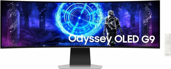 Samsung 49" LS49DG950SUXEN Odyssey G9 32:9 DQHD OLED Ívelt Gaming Monitor - Ezüst Samsung 49" LS49DG950SUXEN Odyssey G9 32:9 DQHD OLED Ívelt Gaming Monitor - Ezüst