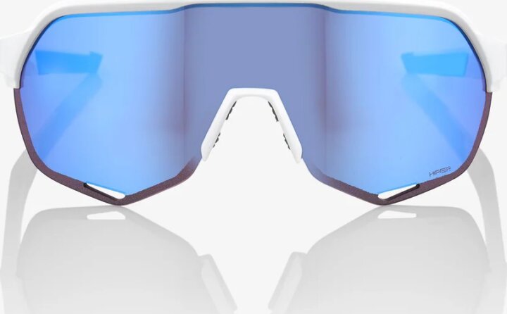 100percent S2 Kék Többrétegű Tükörlencse UV Napszemüveg - Matt fehér