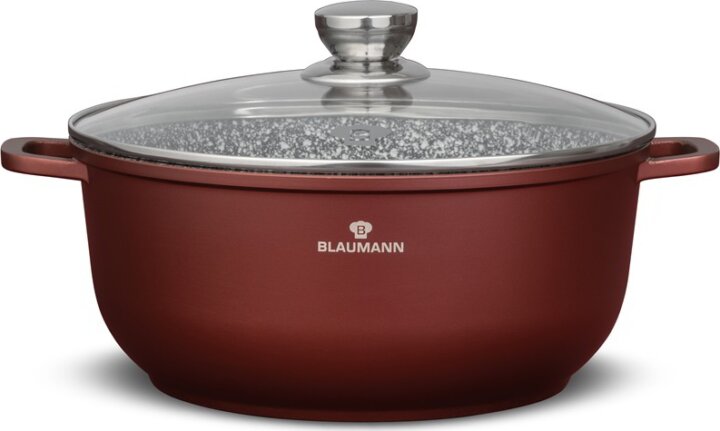 Blaumann BL-4081 Cerastone Lábas Üveg fedővel Ø 28cm 6,5L - Bronz