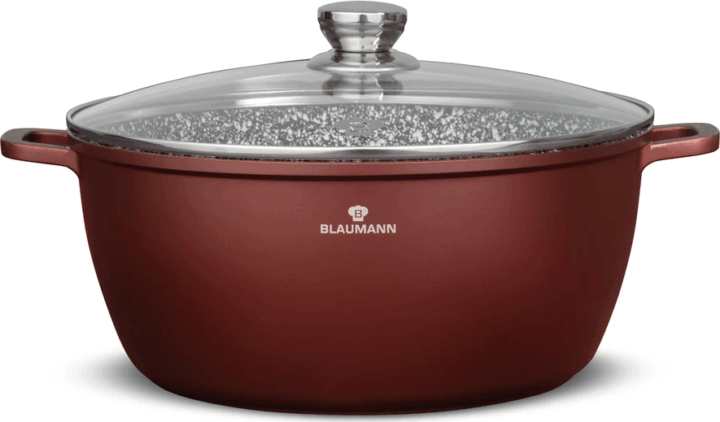 Blaumann BL-4078 Cerastone Fazék Üveg fedővel Ø 22cm 3.2L - Bronz