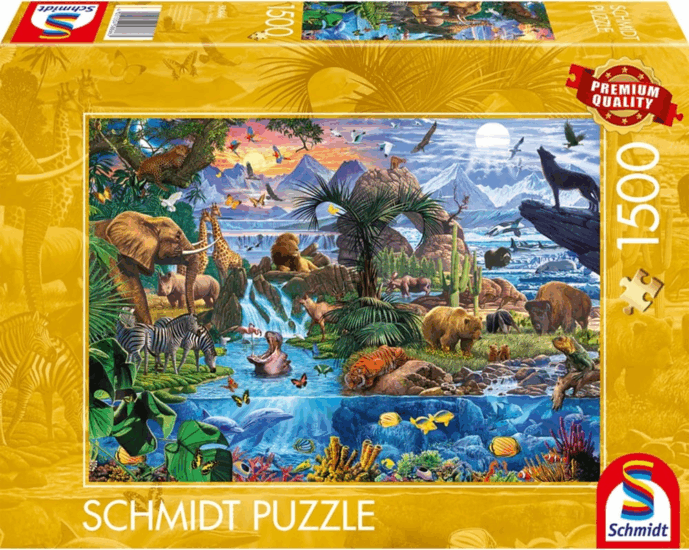 Schmidt Spiele Panoráma az állatvilágra 1500 darabos puzzle