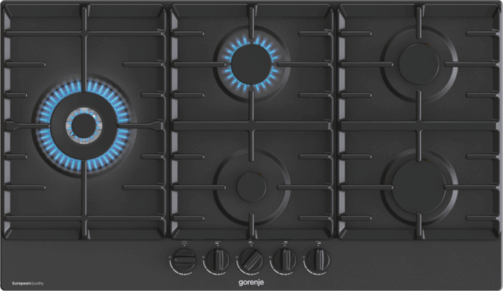 Gorenje GW951MB Beépíthető 5 zónás Gáz Főzőlap - Fekete Gorenje GW951MB Beépíthető 5 zónás Gáz Főzőlap - Fekete