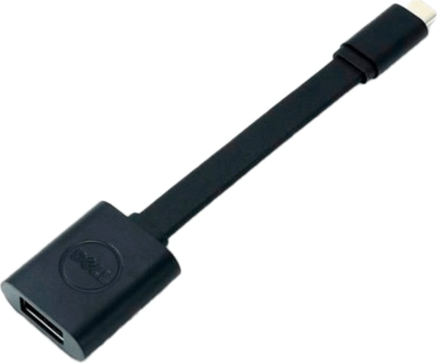 Dell 470-BCFW USB-C apa - USB-A 3.0 anya Átalakító Adapter - Fekete