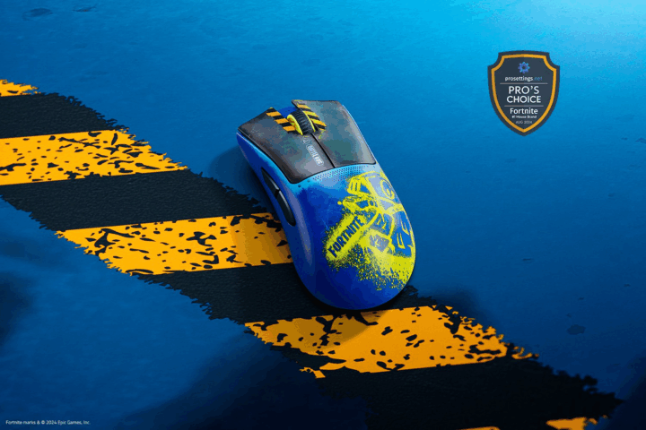 Razer DeathAdder V3 Pro Fortnite Edition Wireless Gaming Egér - Kék Mintás