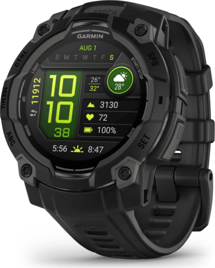 Garmin Instinct 3 GPS Amoled okosóra 45mm - Fekete