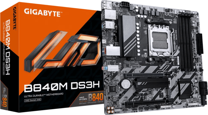 Gigabyte B840M DS3H DDR5 AMD AM5 MicroATX Alaplap Gigabyte B840M DS3H DDR5 AMD AM5 MicroATX Alaplap
