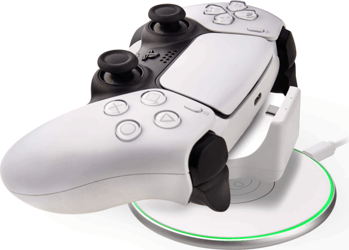 Numskull PS5 Vezeték Nélküli Kontroller Töltő készlet Kiegészítő - Fehér