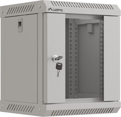 Lanberg 10" Fali rack szekrény 6U 300x300mm - Szürke Lanberg 10" Fali rack szekrény 6U 300x300mm - Szürke