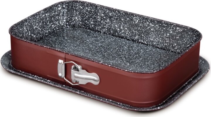 Blaumann BL-4100 Cera Stone Szögletes csatos tortaforma 39 x 27 cm - Barna