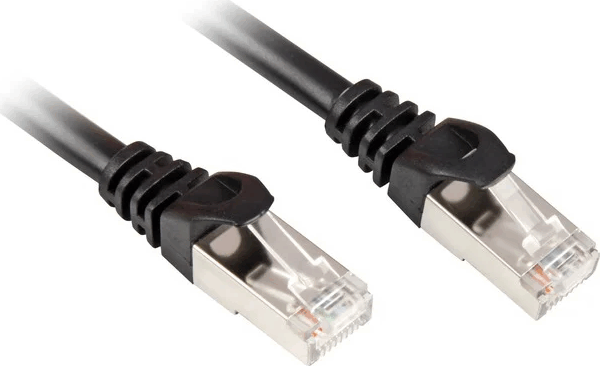 Sharkoon S/FTP Cat6 Patch kábel 10m - Fekete Sharkoon S/FTP Cat6 Patch kábel 10m - Fekete