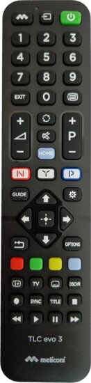 Meliconi 808043 TLC Evo 3 Univerzális Sony TV távirányító - Fekete