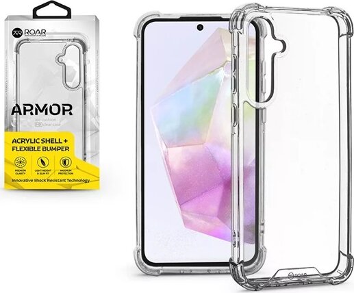 Roar Samsung Galaxy A35 5G Szilikon Hátlapvédő Telefontok - Átlátszó