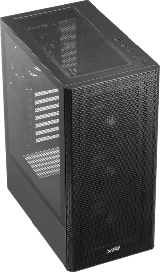 Adata XPG Valor Mesh Midi Torony Számítógépház + 4db 120mm ventilátor - Fekete Adata XPG Valor Mesh Midi Torony Számítógépház + 4db 120mm ventilátor - Fekete