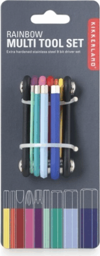 Kikkerland CD120 10 részes multicolor multifunkciós zsebszerszám