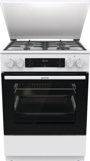 Gorenje GKS6C71WF Kombinált 4 zónás szabadonálló Gáz/Elektromos Tűzhely - Fehér