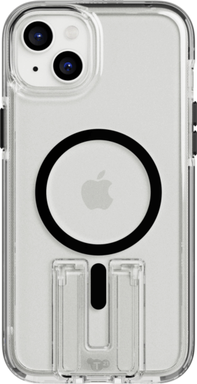 Tech21 EvoCrystal Kick iPhone 15 Plus MagSafe Telefon tok - Fekete/Átlátszó