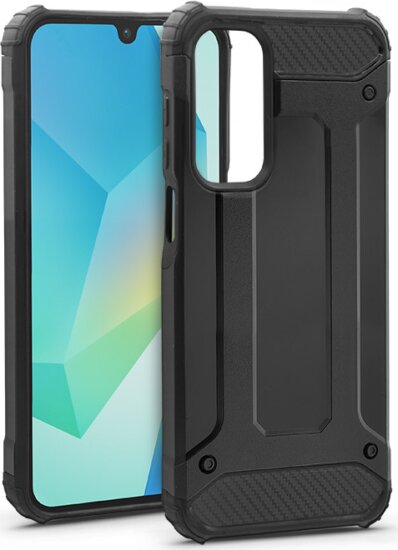 Haffner Armor Samsung Galaxy A16 4G/A16 5G Szilikon Hátlapvédő Telefontok - Fekete