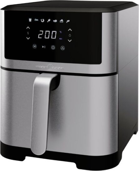 ProfiCook PC-FR 1269 AirFryer Forrólevegős sütő 8L 1800 Watt - Ezüst