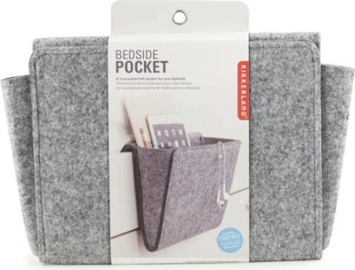 Kikkerland OR74 Kis méretű ágy melletti gyapjú tároló zseb - Szürke