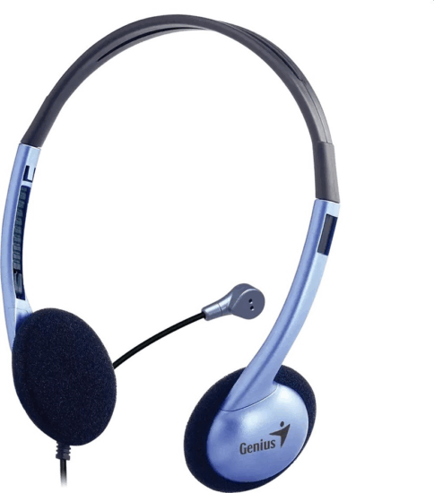 Genius HS-02B PC Vezetékes Fejhallgató Headset - Kék Genius HS-02B PC Vezetékes Fejhallgató Headset - Kék