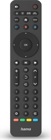 Hama 221055 Univerzális 8 az 1-ben távirányító - Fekete
