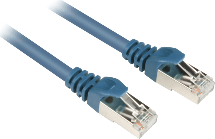 Sharkoon S/FTP Cat6 Patch kábel 0.25m - Kék Sharkoon S/FTP Cat6 Patch kábel 0.25m - Kék