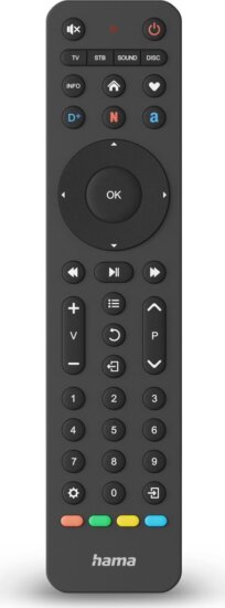 Hama 221053 4 az 1-ben Univerzális távirányító - Fekete