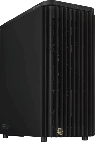 ASUS ProArt PA401 Wood Metal PWM Midi Torony Számítógépház + 1db 120mm + 2db 160mm ventilátor - Fekete