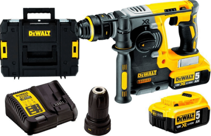 DeWalt DCH274P2T-QW Akkumulátoros Fúró-Vésőkalapács 18V + 2x 5Ah Akku + Töltő